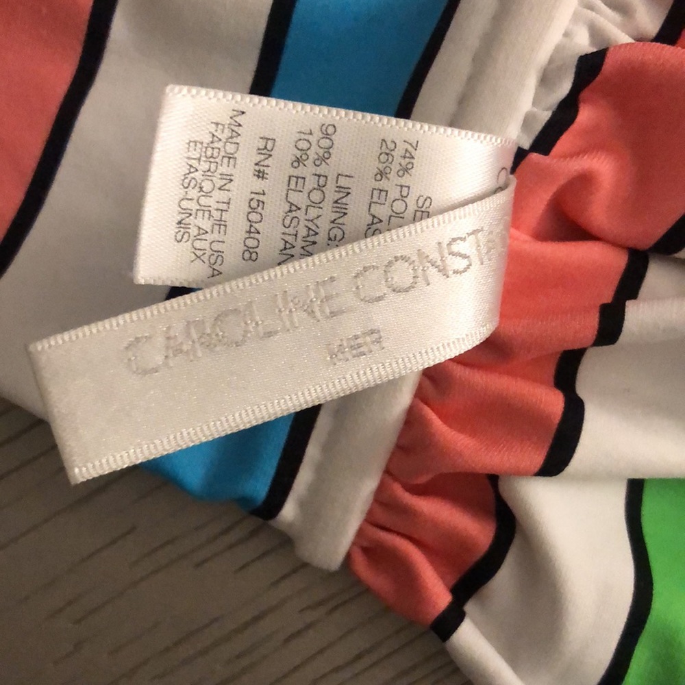 Caroline Constas Multicolor Striped Bikini Top - Picture 5 of 7